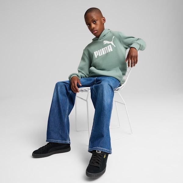 Chandail à capuchon en molleton Essentials avec logo n<sup>o</sup> 1 Enfant et adolescent, Green Moon, extralarge